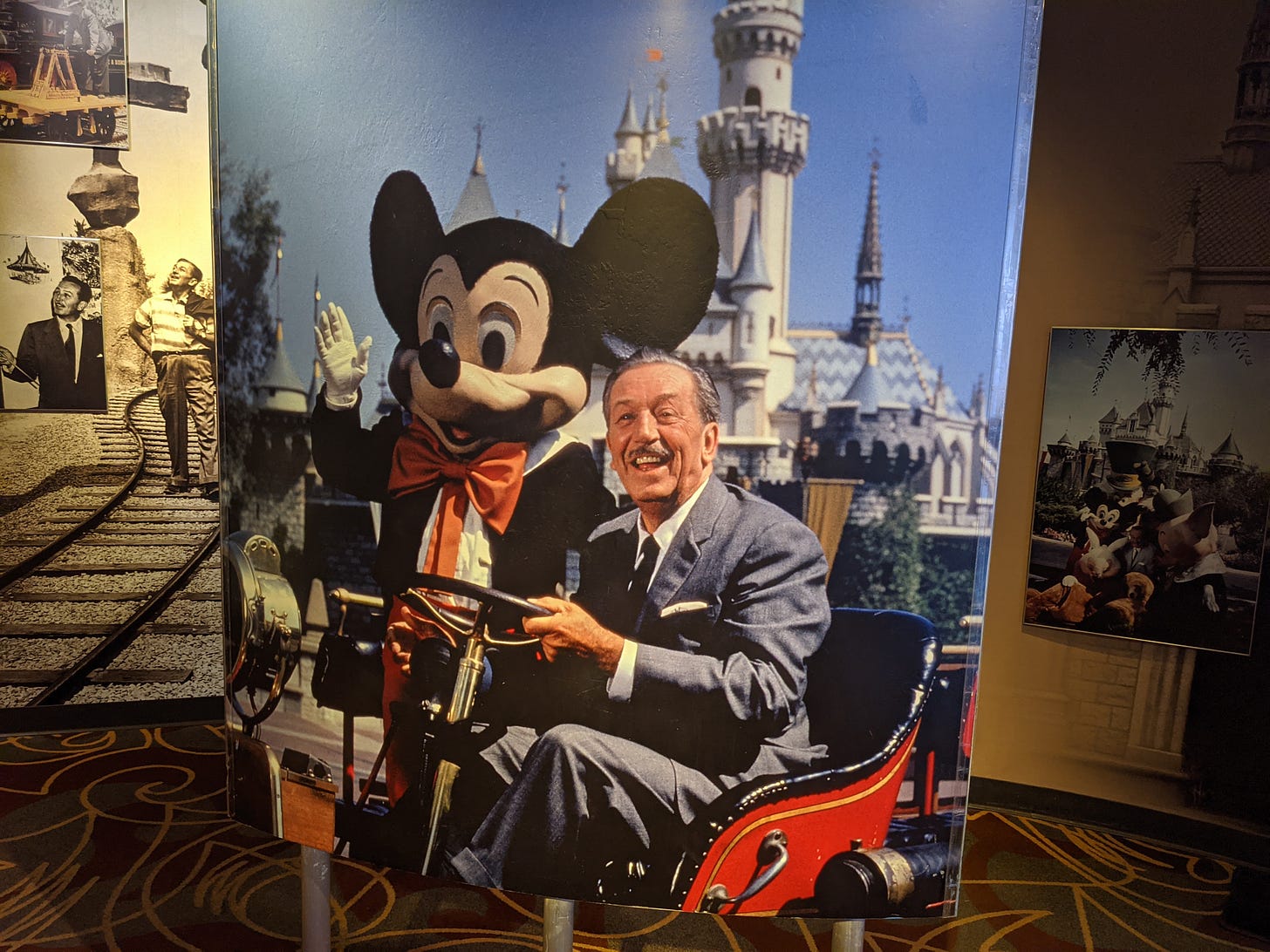 One of the last photos taken of Walt Disney in Disneyland. On display at Hollywood Studio’s One Man’s Dream exhibit