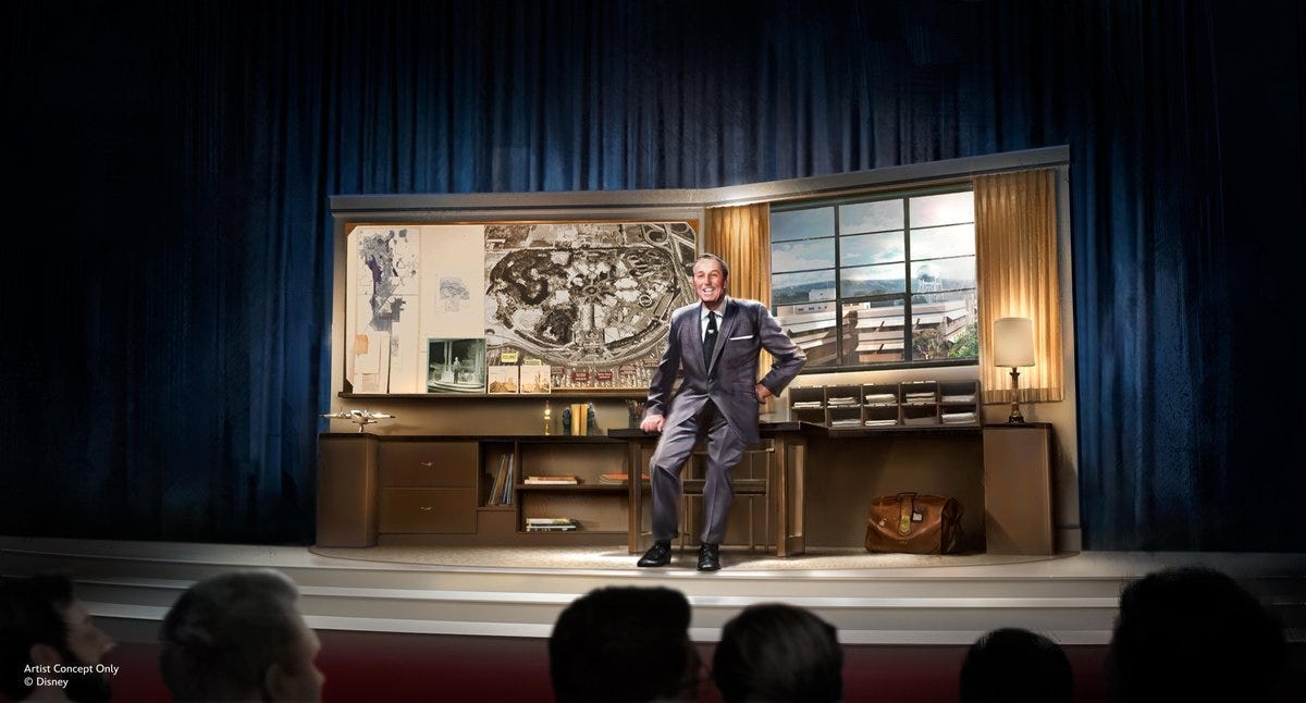 Disney concept art of the new Walt Disney animatronic show Disney concept art of the new Walt Disney animatronic show