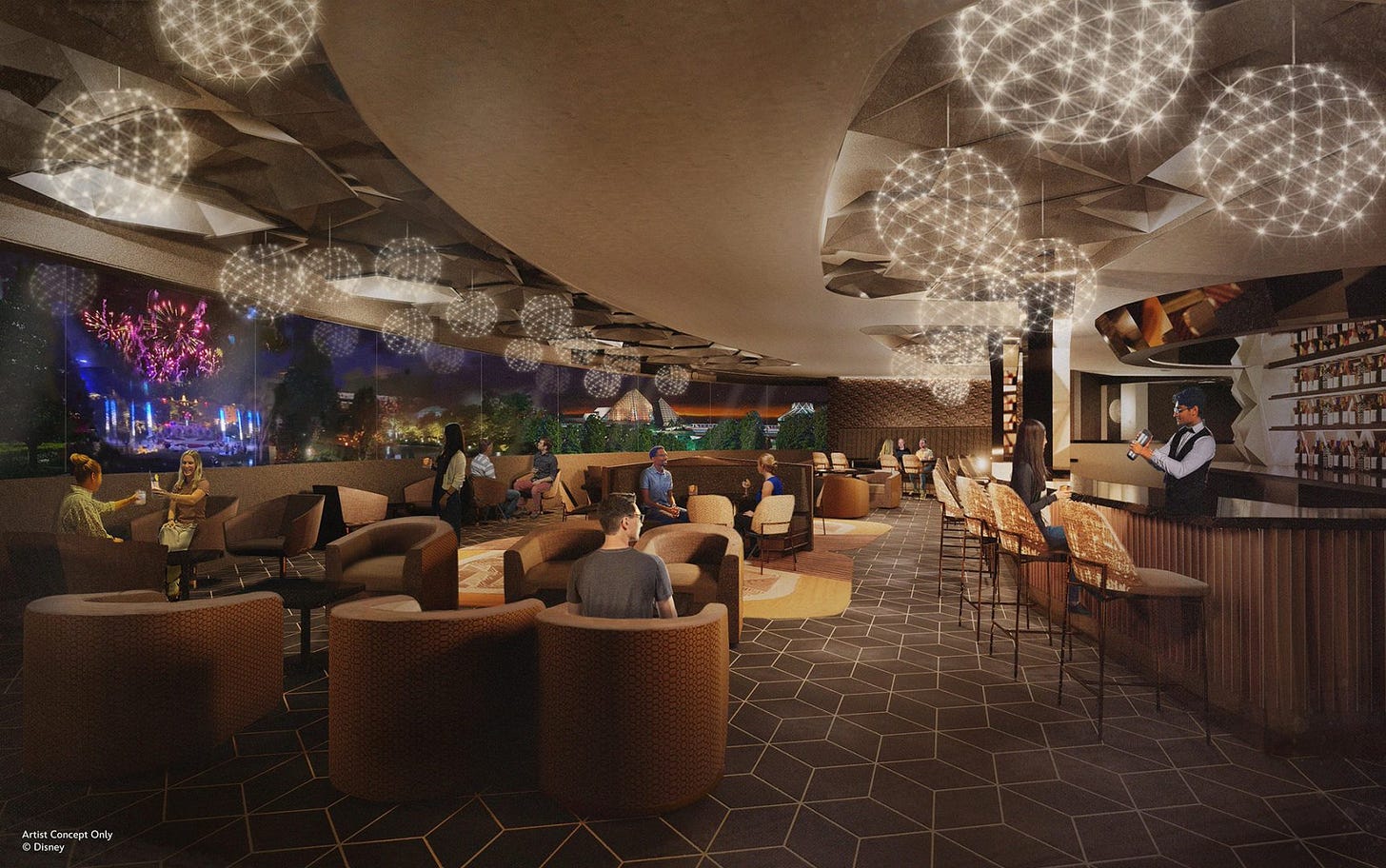 Spaceship Earth Lounge Rendering Spaceship Earth Lounge Rendering